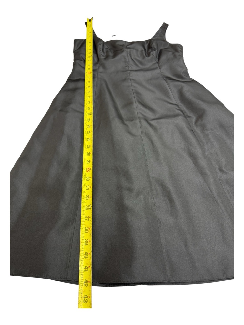 Papell Boutique Evening silky-feel Black Sleeveless Midi Dress size 12 - Picture 6 of 6